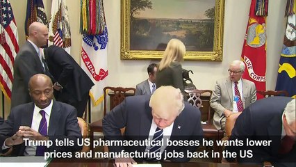 Trump tells pharmaceutical bosses he wants to lower drug prices