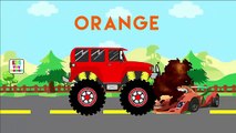 Monster Truck Crushing Disney Cars | Learn Colors with Monster Trucks | Monster Truck Kids Videos