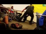 HD New Angle Cop Violently Attacks Peaceful Female Student Sitting in Her Desk