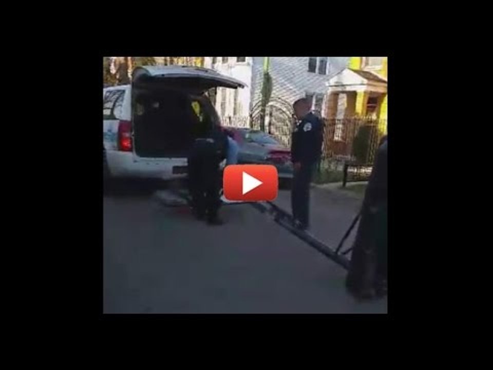 cops smash basketball goal