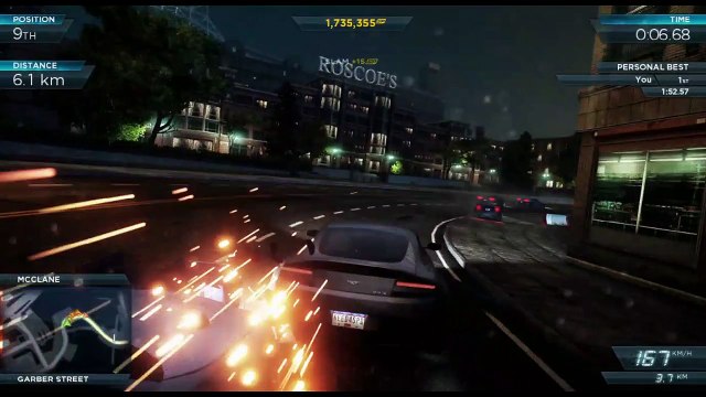 NFS Most Wanted 2012:Gameplay | Aston Martin V12 Vantage all races (PC HD)