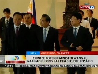 Chinese Foreign Minister Wang Yi, nakipagpulong kay DFA Sec. del Rosario