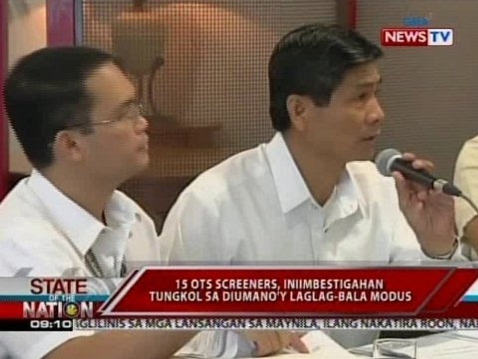 SONA: 15 OTS screeners, iniimbestigahan tungkol sa diumano'y laglag-bala modus