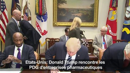 Donald Trump rencontre les PDG d'entreprises pharmaceutiques