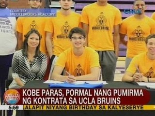 UB: Kobe Paras, pormal nang pumirma ng kontrata sa UCLA Bruins