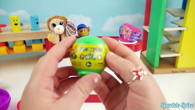 Щенячий патруль выскочить приятелей огромные игрушки сюрприз учим цвета скалистые Зума щебень Чейз Принцесса Жасмин