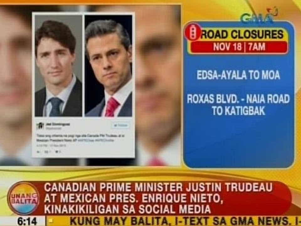 UB: Canadian PM Justin Trudeau at Mexican Pres. Enrique Nieto, kinakikiligan sa social media