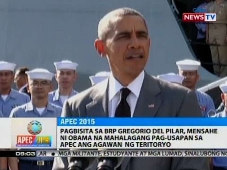 SONA: US Pres. Obama, unang binisita ang BRP Gregorio Del Pilar pagdating niya sa Pilipinas