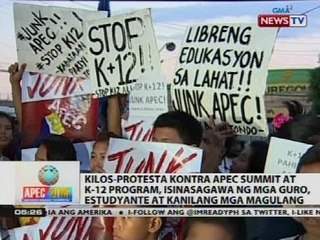 QRT: Kilos-protesta kontra APEC Summit at K-12 program, isinasagawa