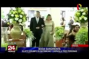 Impactantes imágenes: sujeto irrumpe en boda y desata balacera