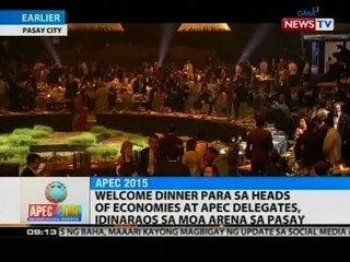 SONA: Welcome dinner para sa heads of economies at APEC delegates, idinaraos sa MOA Arena sa Pasay