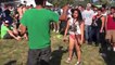 Big Drunk Girl Fights Crowd And Gets Knocked Outt