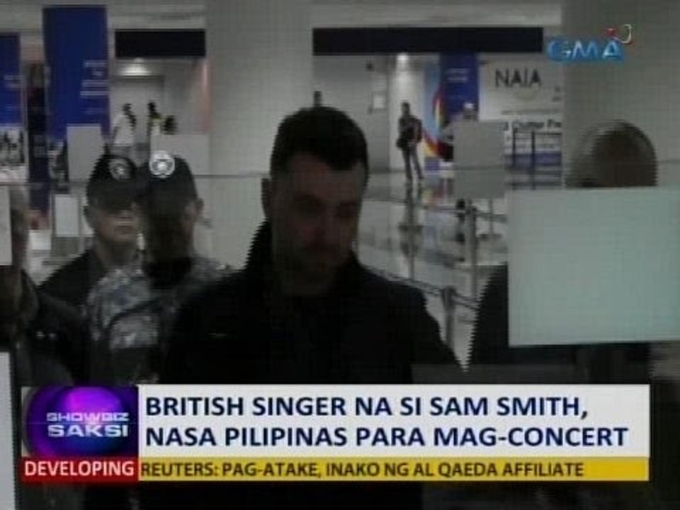 Saksi: British singer na si Sam Smith, nasa Pilipinas para mag-concert