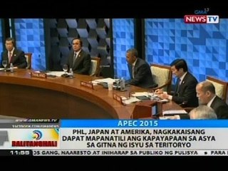 PHL, Japan at Amerika, nagkakaisang dapat mapanatili ang kapayapaan sa Asya