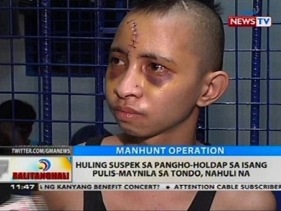 Huling suspek sa pangho-holdap sa isang pulis-Maynila sa Tondo, nahuli na
