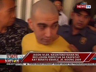 Jason Ivler, nasintensyahan ng reclusion perpetua sa pagpatay kay Renato Ebarle, Jr. noong 2009