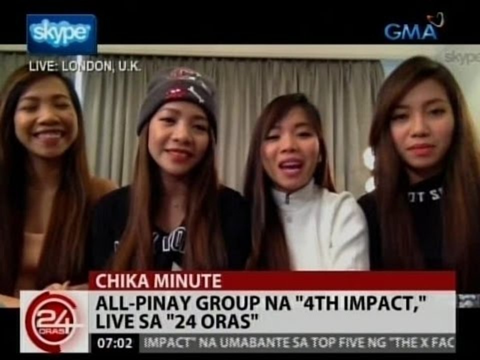 24 Oras: All-Pinay Group na "4TH Impact", live sa "24 Oras"