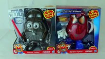 Spiderman vs Darth Vader Mr Potato Heads Marvel Spider Spud and Star Wars Darth Tater Toys