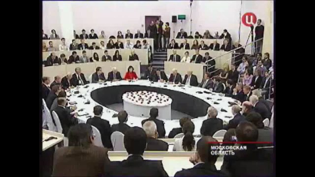 Арнольд Шварценеггер в студии Первого Канала. 2013