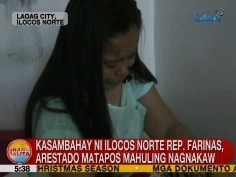 UB: Kasambahay ni Ilocos Norte Rep. Fariñas, arestado matapos mahuling nagnakaw