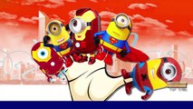 Finger Family Nursery Rhymes Minions Ironman | Minions Spiderman Finger Family Rhymes For Children