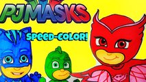 Disney PJ Masks Speed Color! How to PJ Masks Catboy Coloring, Fun PJ Masks Toy Video Les Pyjamasques