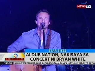 BT: AlDub nation, nakisaya sa concert ni Bryan White