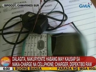 UB: Dalagita, nakuryente habang may kausap sa naka-charge na cellphone