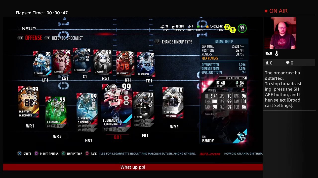 99 overall We got GT DEZ/Boss Woodson-MUTMillionaire (50)
