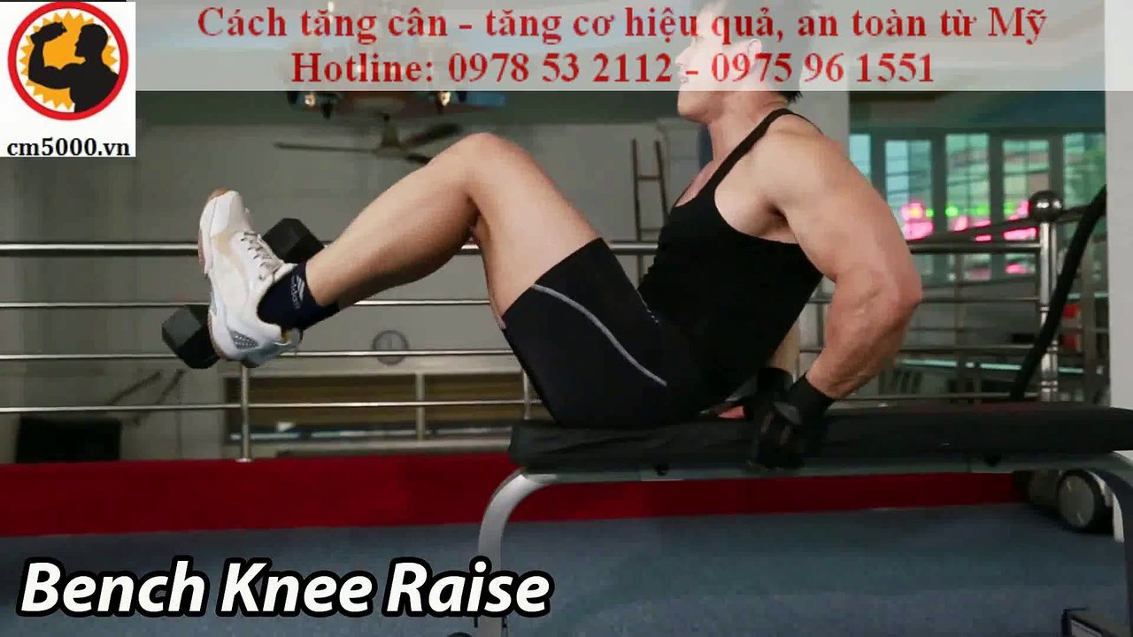 Bench Knee Raise Tập Bụng Dưới Ghế Phẳng