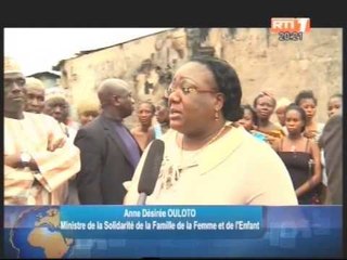 Marcory Anoumabo: Le ministre Anne Ouloto solidaire des victimes de l'incendie des barraques