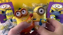 MINIONS Movie new Play Doh Surprise Egg with 12 McDonalds Happy Meal Minions Toy Review