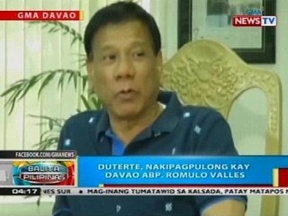 BP: Duterte, nakipagpulong kay Davao Abp. Romulo Valles