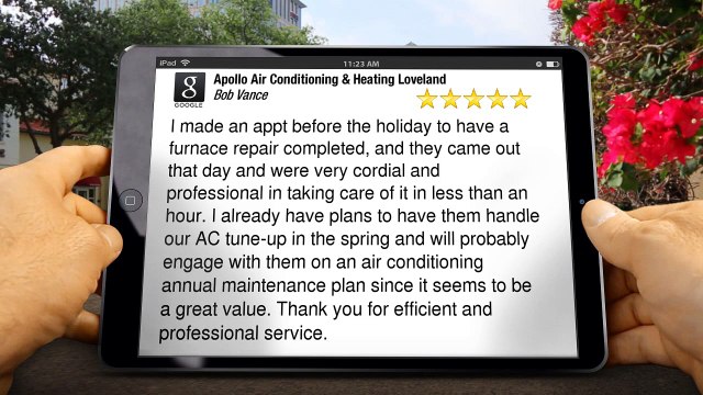 Loveland HVAC Repair – Apollo Air Conditioning & Heating Loveland Terrific 5 Star Review
