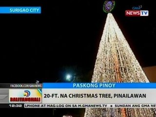 BT: 20-ft. na Christmas tree, pinailawan