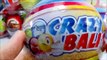 3 СЮРПРИЗЫ. Яйца Kinder , chupa chups and crazy balls. распаковка киндер сюрприз яйца