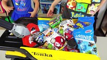 HUGE Tonka Truck Surprise Toys Bucket Toy Truck Surprise Egg Trucks Toys for Boys Kinder Playtime