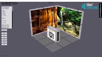 200m2 Exhibition Stands: Designing an exhibition stand
