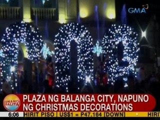 UB: Plaza ng Balanga City, Bataan, napuno ng Christmas decorations