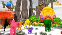 Динозавры компиляции | Цвет динозавров палец семейные песни для детей | цвет для детей