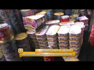 Angélica Rivera reúne apoyo para damnificados