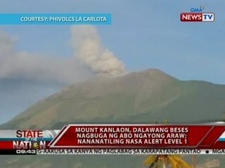 SONA: Mt. Kanlaon sa Negros Island, 2 beses nagbuga ng abo ngayong araw; alert level 1, nananatili