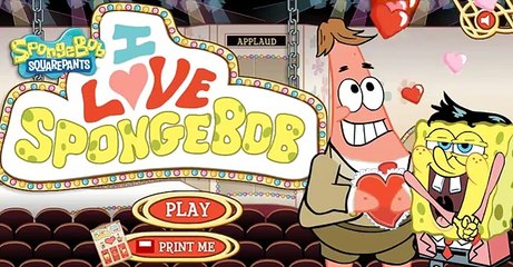 Spongebob Squarepants I Love Spongebob - Cartoon Movie Game New Spongebob
