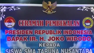 Presiden Jokowi Sesi Tanya Jawab Dengan Pelajar SMA Taruna Nusantara Magelang