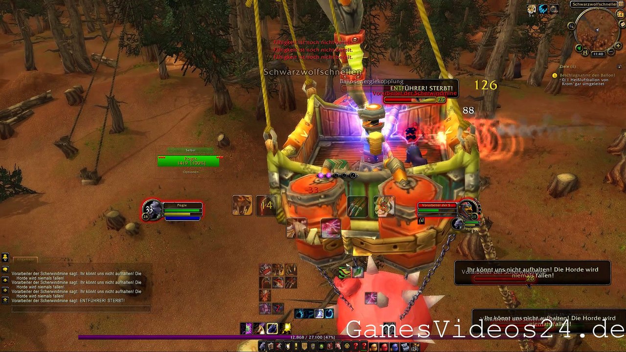 World of Warcraft Quest: Beschlagnahmt den Ballon!