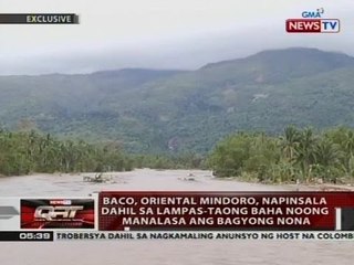QRT: Baco, Oriental Mindoro, napinsala dahil sa lamapas-taong baha noong manalasa ang bagyong Nona