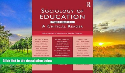 PDF  Sociology of Education: A Critical Reader Full Book