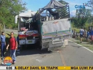 UB: Hindi bababa sa 20, sugatan sa banggaan ng truck at bus sa Nueva Ecija