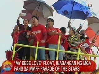 UB: 'My Bebe Love' float, inabangan ng mg  fans sa MMFF parade of the stars