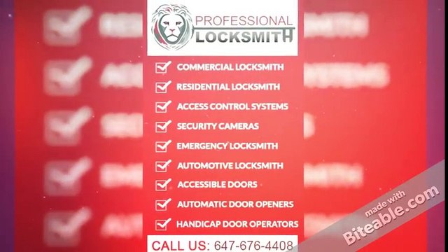 Lock Repair & Installation Services in Toronto, Richmond Hill & Others - Professional Locksmith